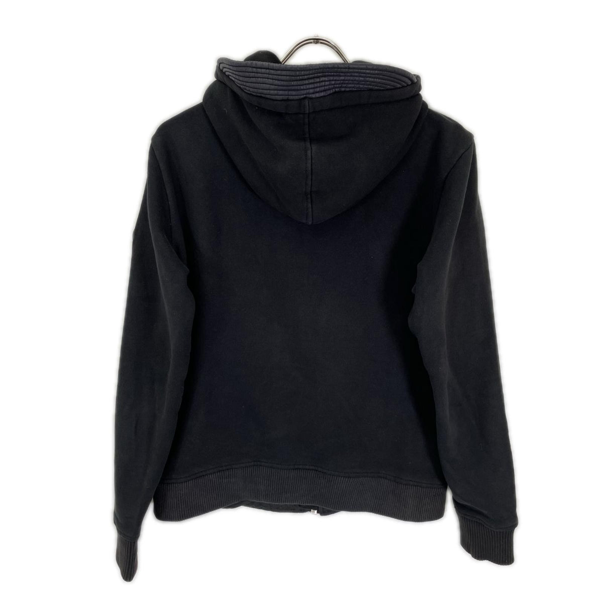 DIESEL Black/Navy Nylon Hybrid Hooded Zip Jacket
