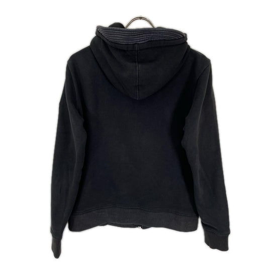 DIESEL Black/Navy Nylon Hybrid Hooded Zip Jacket