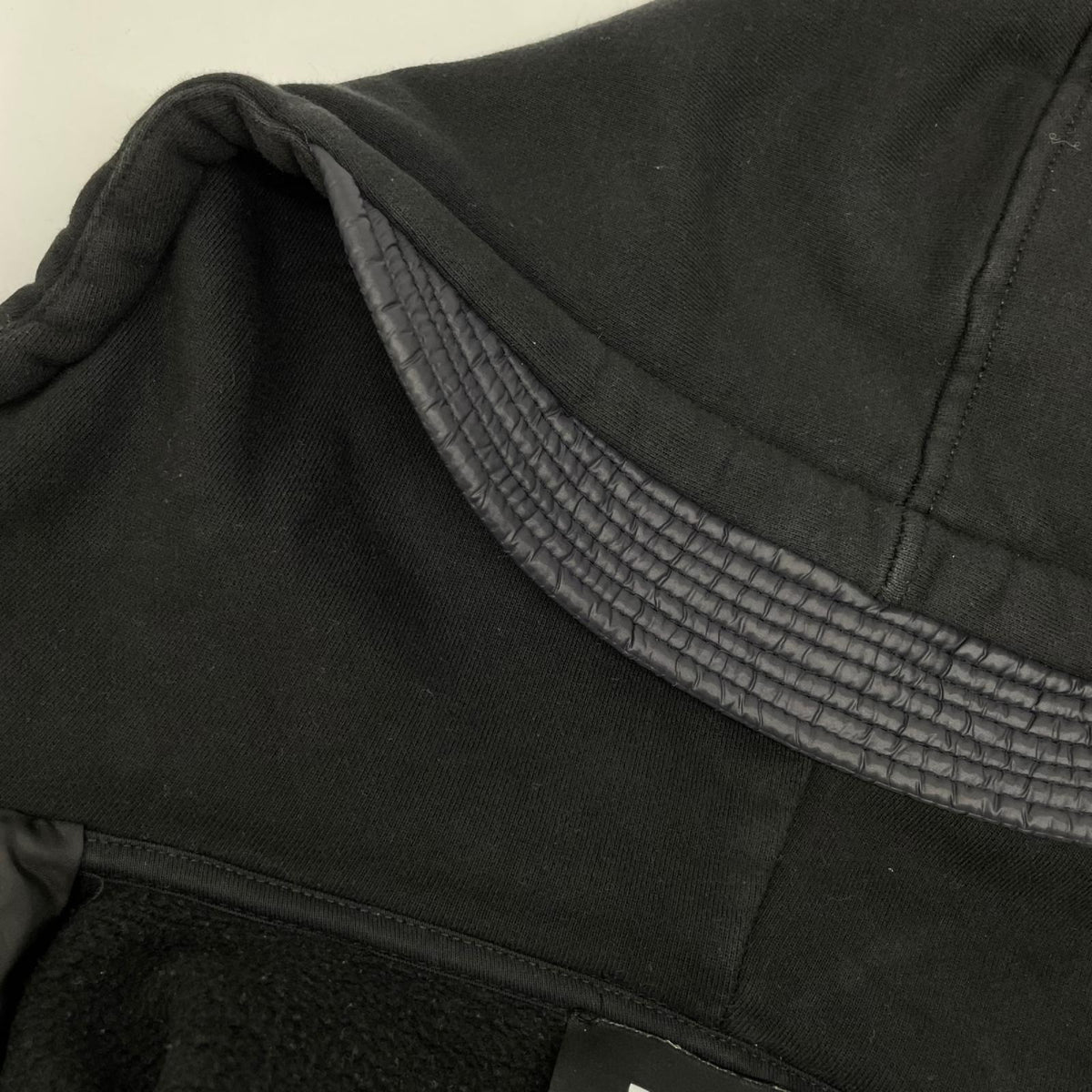 DIESEL Black/Navy Nylon Hybrid Hooded Zip Jacket
