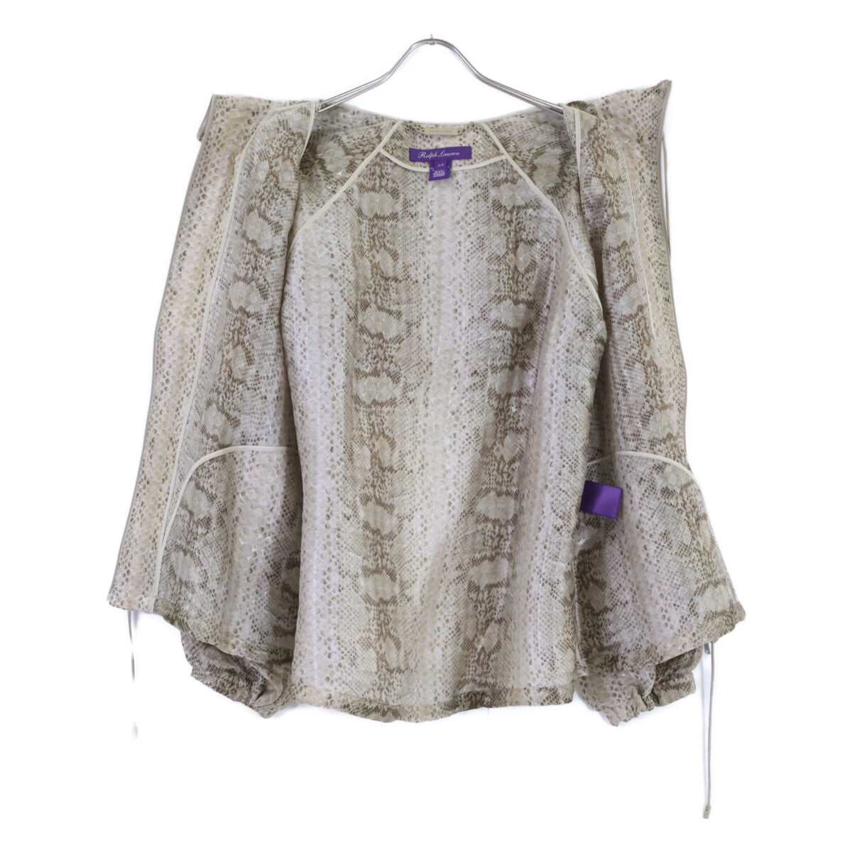 RalphLauren PURPLE LABEL Python Nylon Hooded Jacket Size S/P