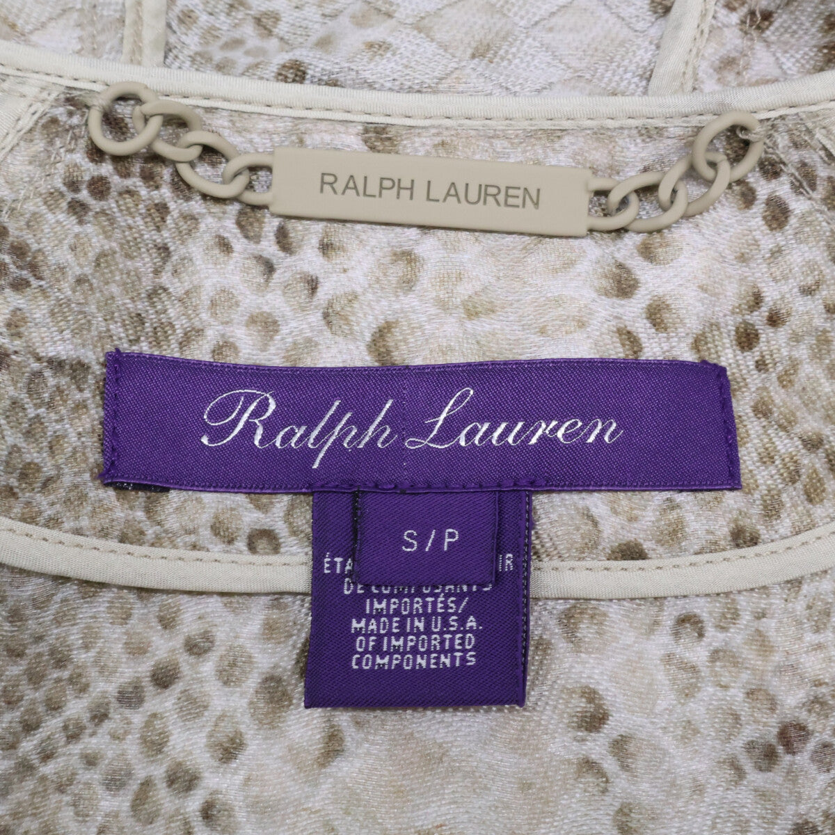 RalphLauren PURPLE LABEL Python Nylon Hooded Jacket Size S/P
