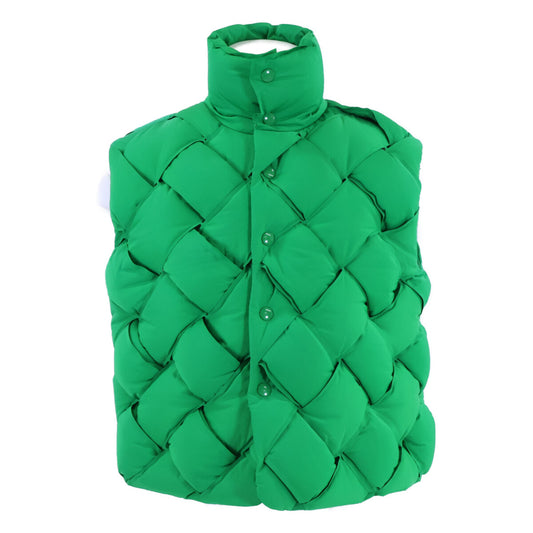 BOTTEGA VENETA Intrecciato Technical Nylon Vest Green Size S