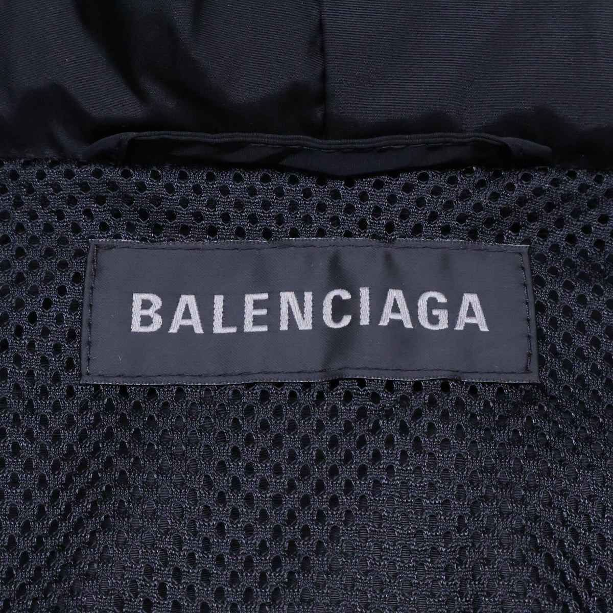 BALENCIAGA 23AW Logo Oversized Matte Nylon Jumpsuit Size L
