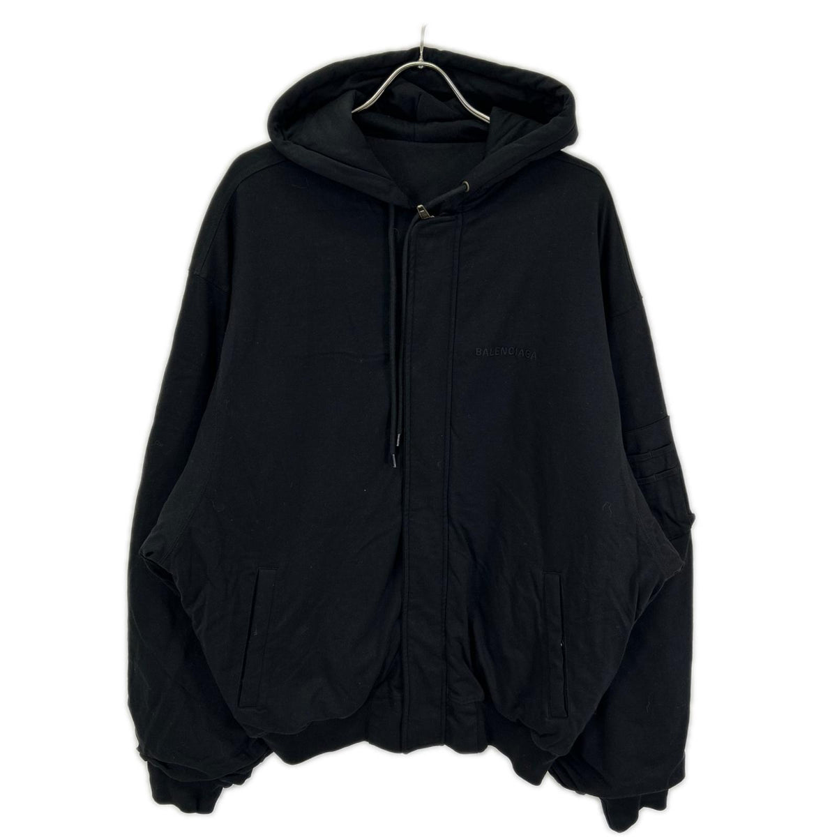 BALENCIAGA 2021 x Marvel Padded Bomber Jacket Black Size XXS