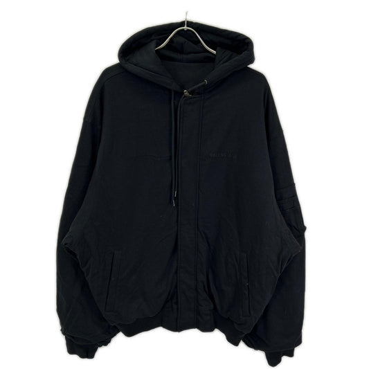 BALENCIAGA 2021 x Marvel Padded Bomber Jacket Black Size XXS