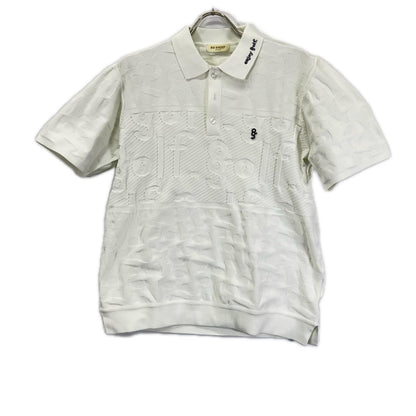 LOGO JACQUARD KNIT POLO White Polyester