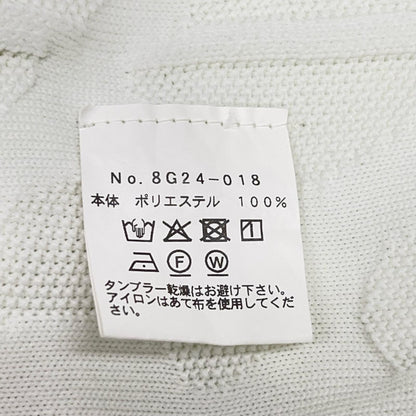 LOGO JACQUARD KNIT POLO White Polyester
