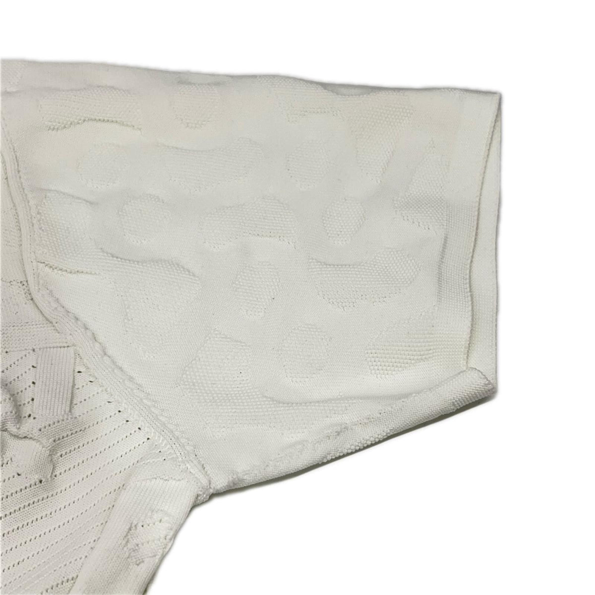 LOGO JACQUARD KNIT POLO White Polyester