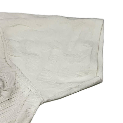 LOGO JACQUARD KNIT POLO White Polyester