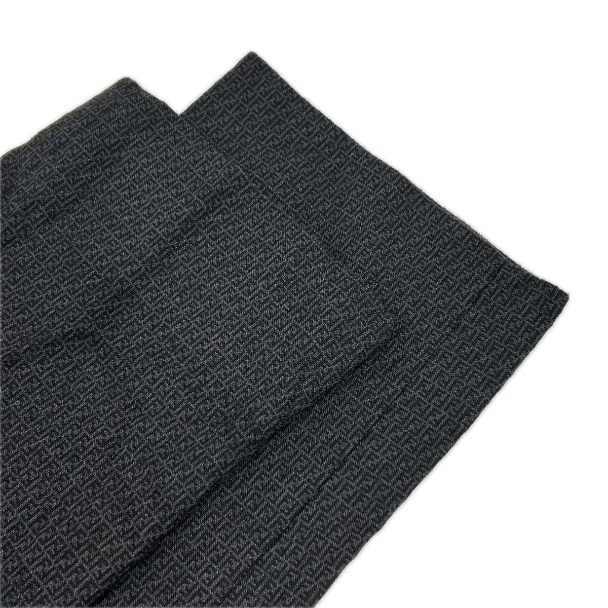 FENDI 2021 FF Wool Slacks Black Size 46