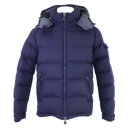 MONCLER MONTGENEVRE Wool Down Jacket Navy Size 1