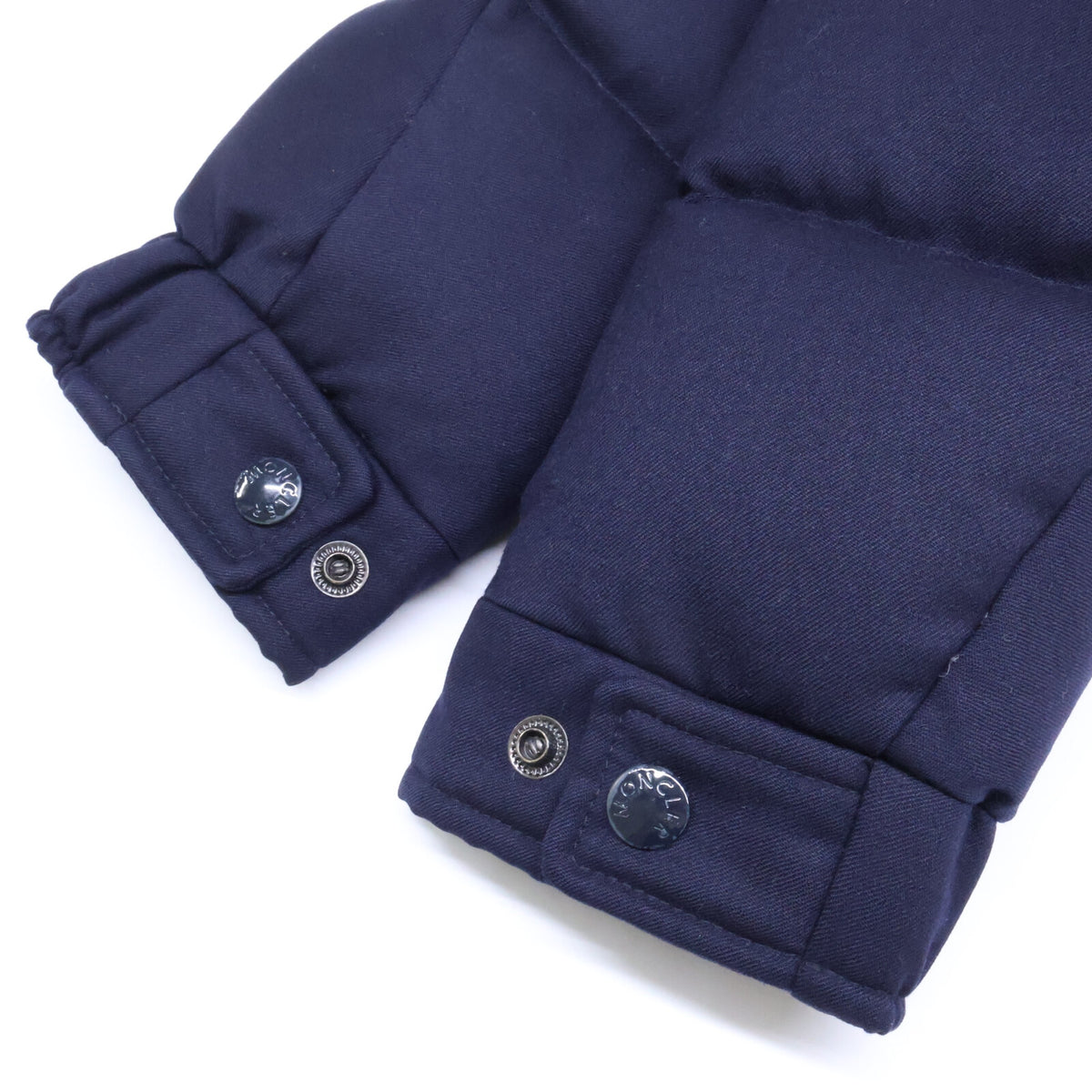 MONCLER MONTGENEVRE Wool Down Jacket Navy Size 1