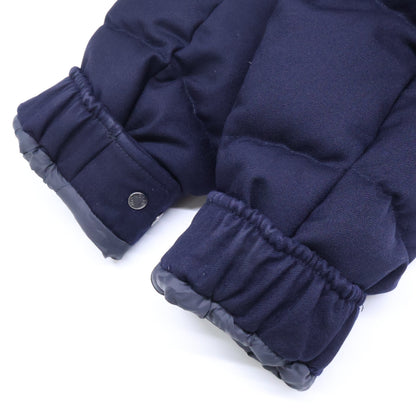 MONCLER MONTGENEVRE Wool Down Jacket Navy Size 1
