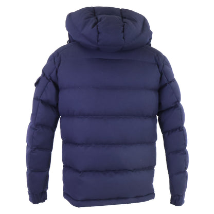 MONCLER MONTGENEVRE Wool Down Jacket Navy Size 1