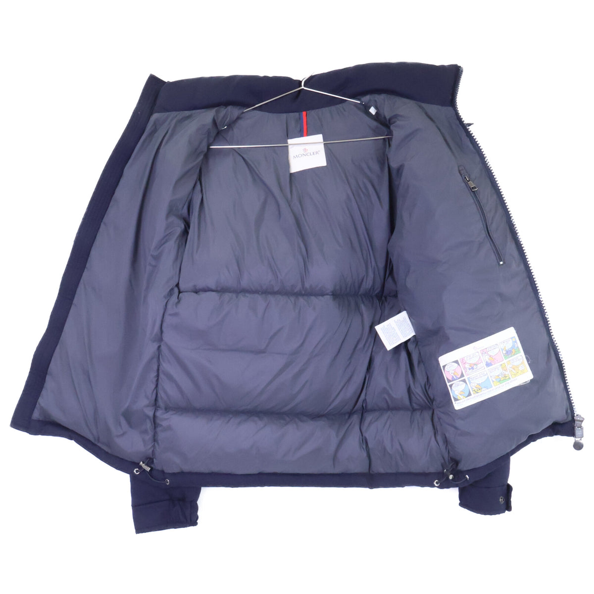 MONCLER MONTGENEVRE Wool Down Jacket Navy Size 1