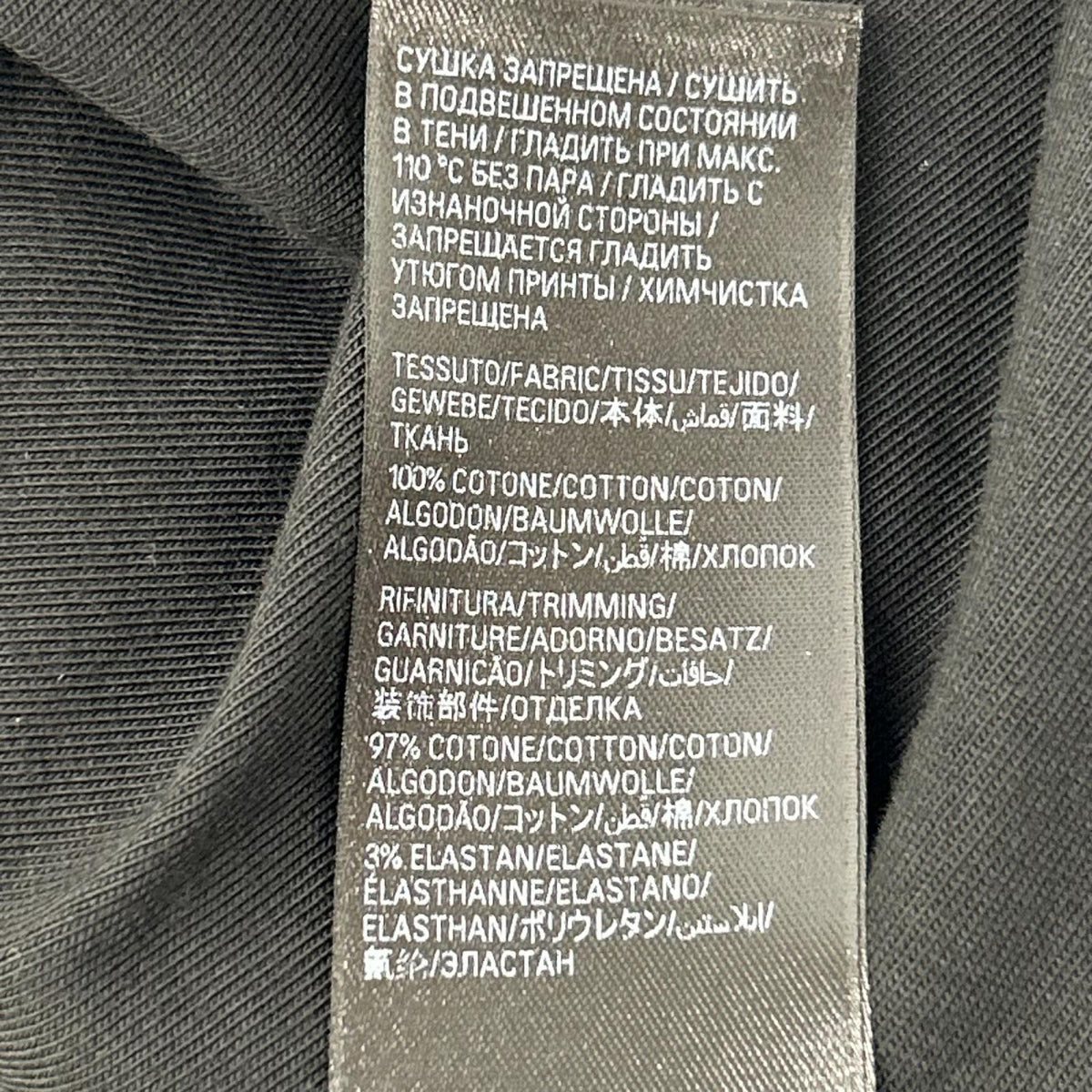 BALENCIAGA 23 Antwerp Inside Out T-Shirt Black Size L