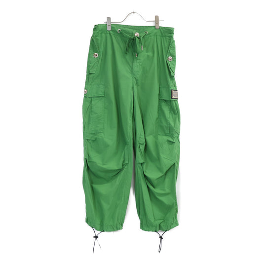 DOLCE&GABBANA FTCH8T Green High-Waist Cargo Pants Size 42