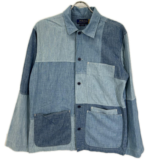 POLObyRalphLauren Patchwork Denim Shirt Blue Polo