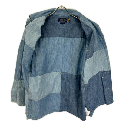 POLObyRalphLauren Patchwork Denim Shirt Blue Polo