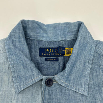 POLObyRalphLauren Patchwork Denim Shirt Blue Polo