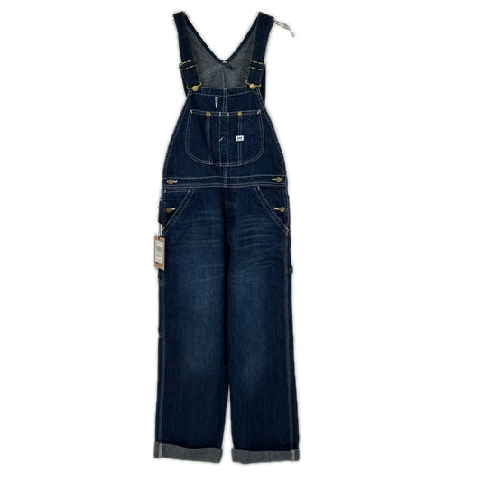 Lee Washed Indigo Denim Loose Fit Overalls Size S