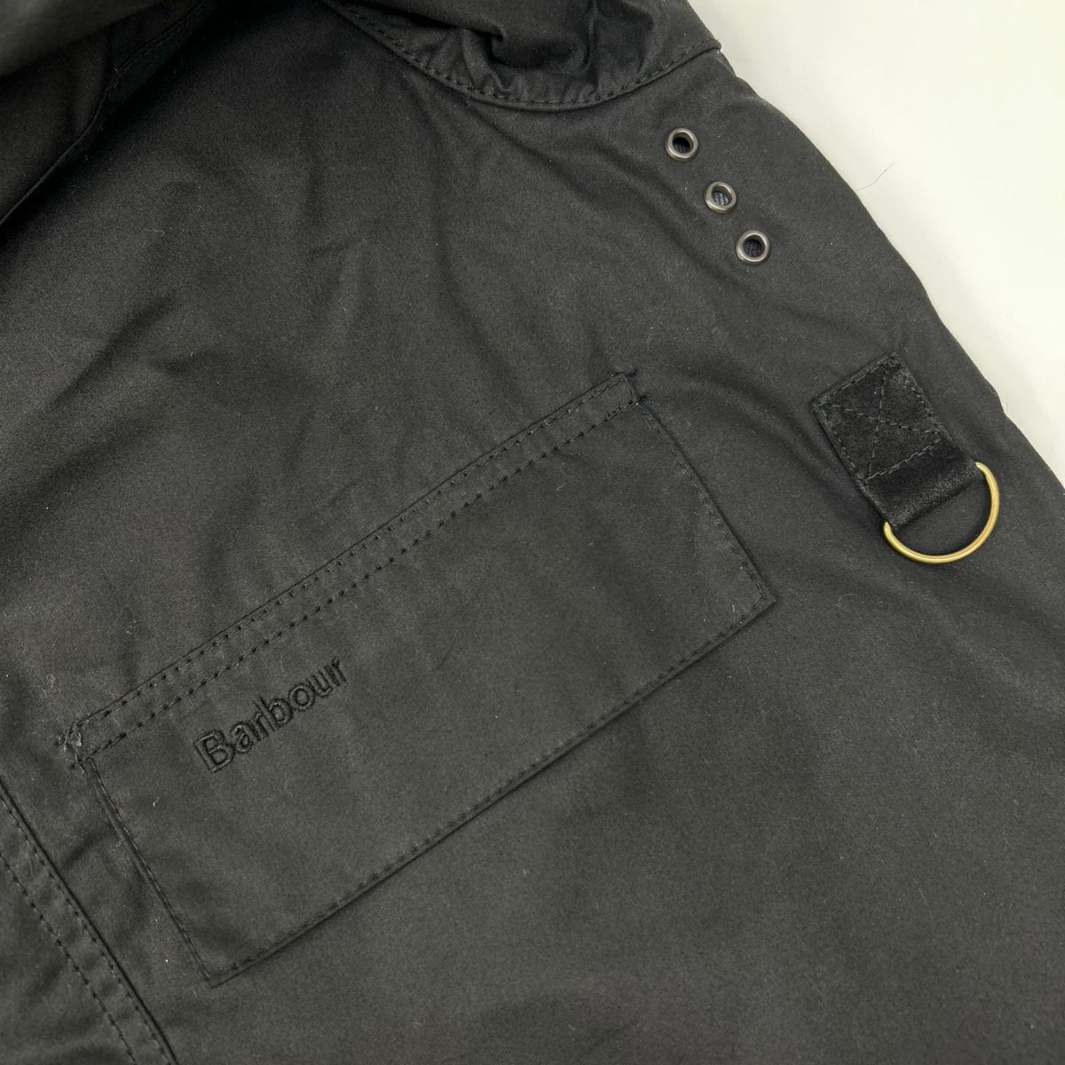 Barbour 252MWX1212 Spey Wax Cotton Oiled Jacket Black Size S