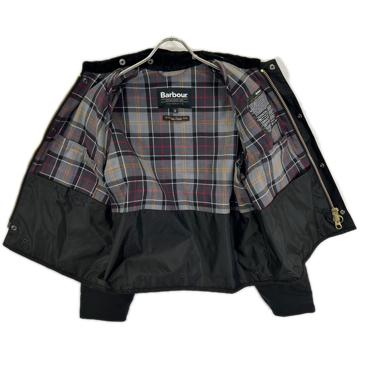 Barbour 252MWX1212 Spey Wax Cotton Oiled Jacket Black Size S