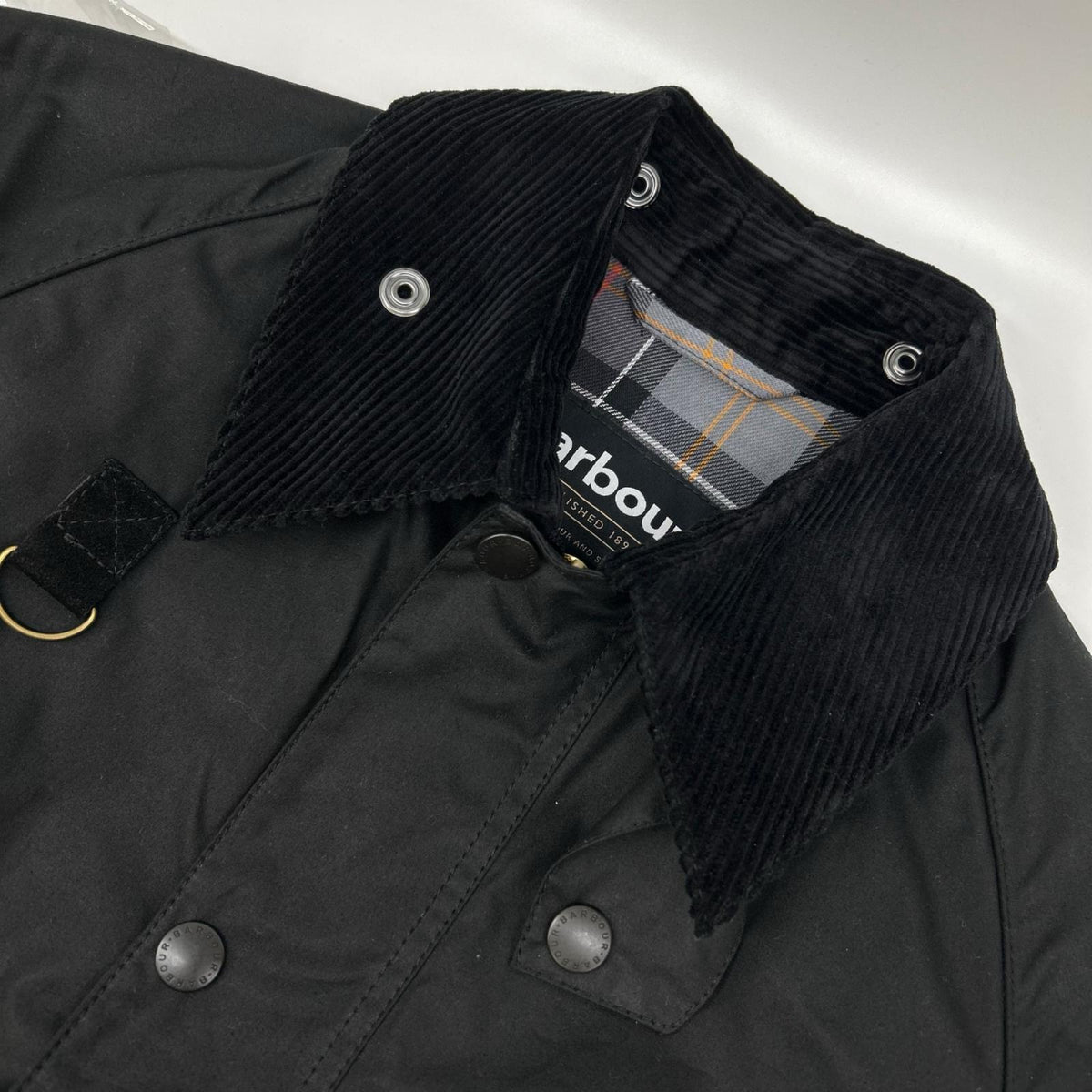 Barbour 252MWX1212 Spey Wax Cotton Oiled Jacket Black Size S