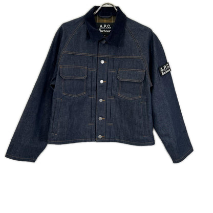 A.P.C Barbour x A.P.C. Indigo Spey Denim Jacket Size S