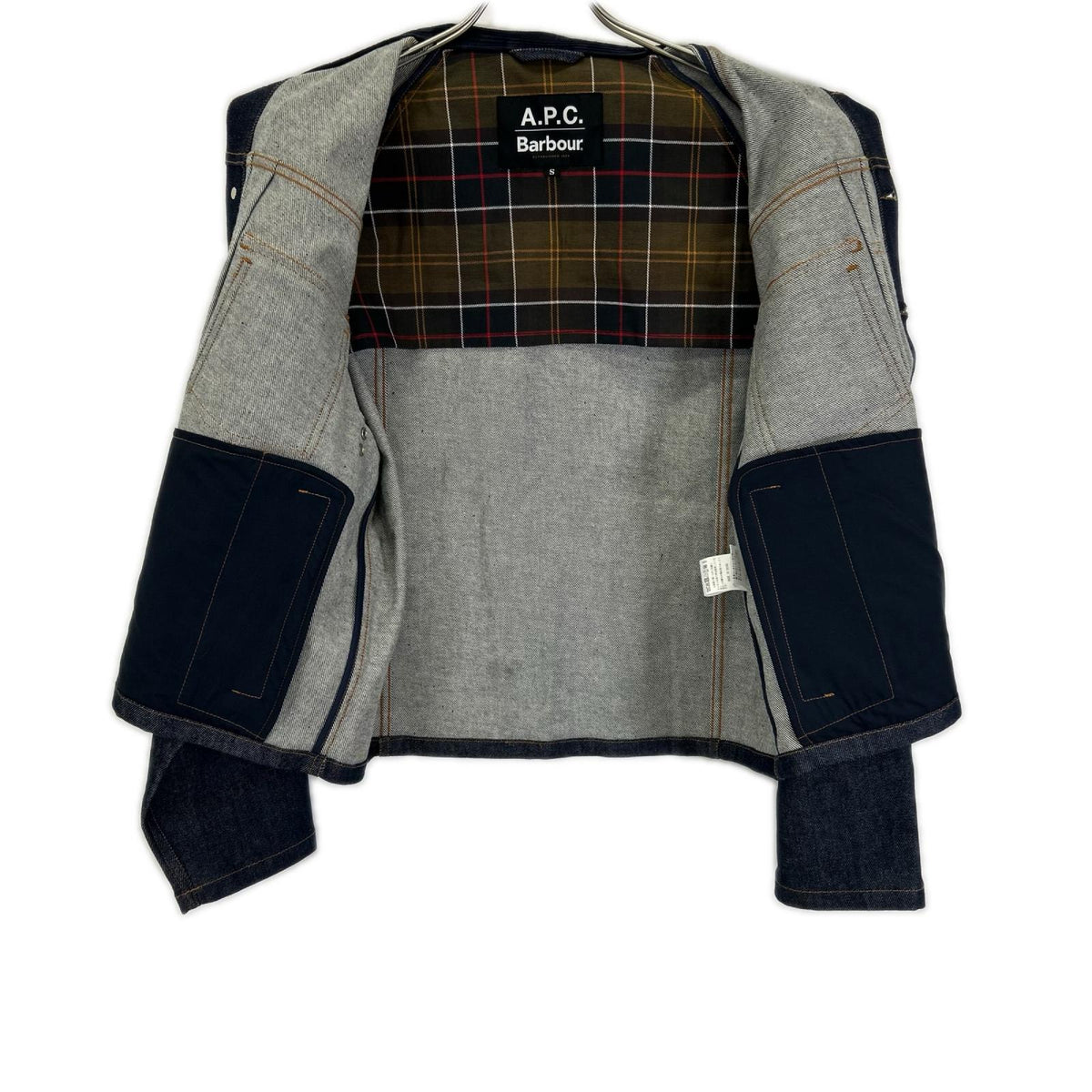 A.P.C Barbour x A.P.C. Indigo Spey Denim Jacket Size S