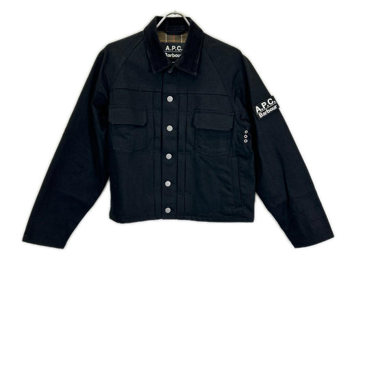 Barbour x A.P.C. SPEY Black Denim Jacket Size XS