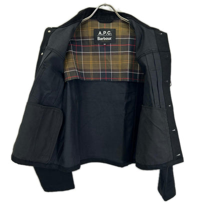 Barbour x A.P.C. SPEY Black Denim Jacket Size XS
