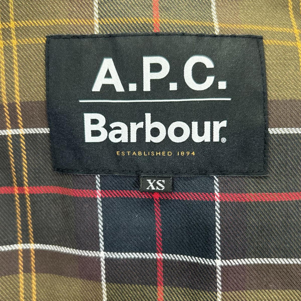 Barbour x A.P.C. SPEY Black Denim Jacket Size XS