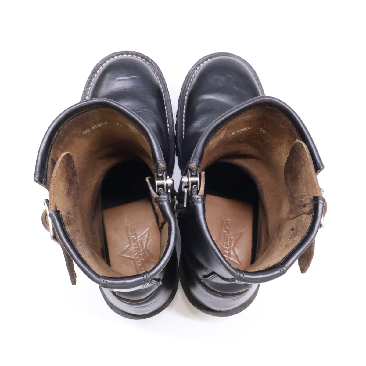 SLOW WEAR LION 8959H Chrome Excel Boots Black Size 7E