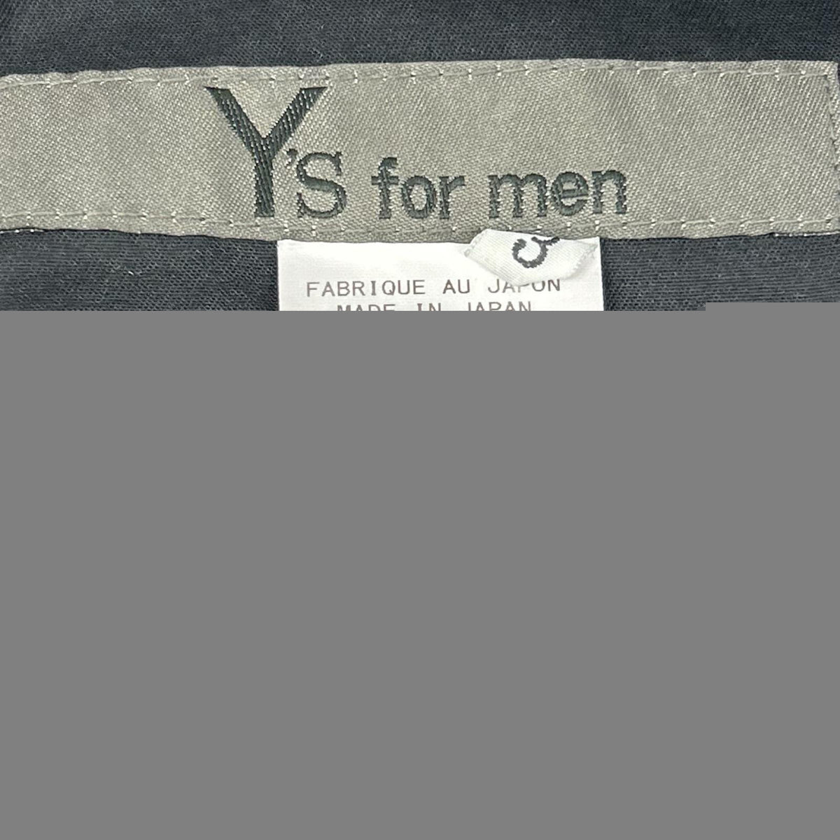 Y's for men Black Polyester Work Pants Size 3