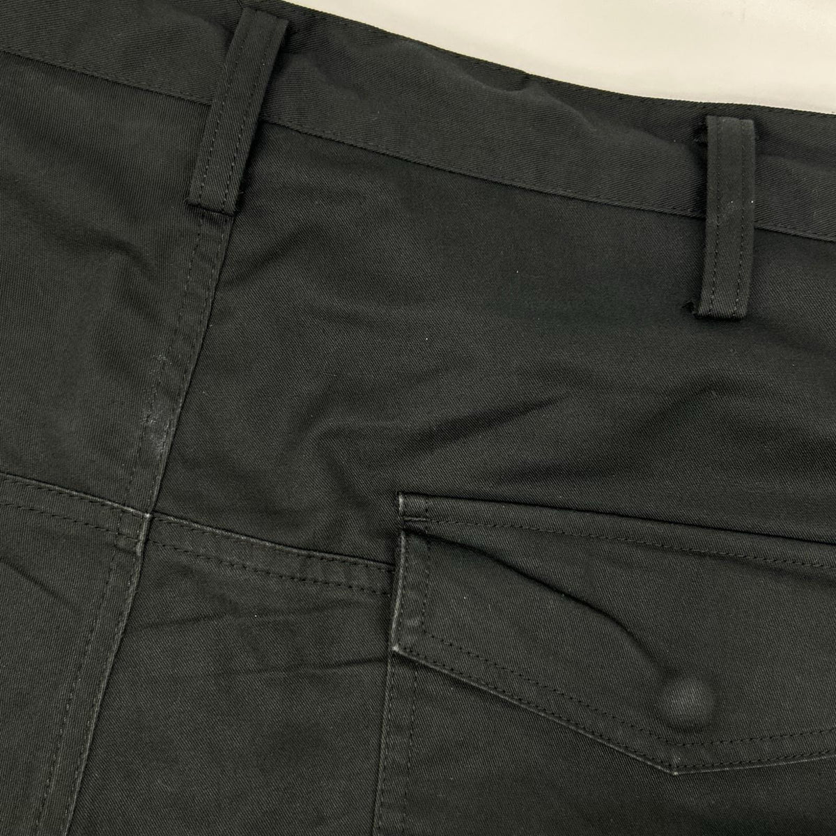 Y's for men Black Polyester Work Pants Size 3