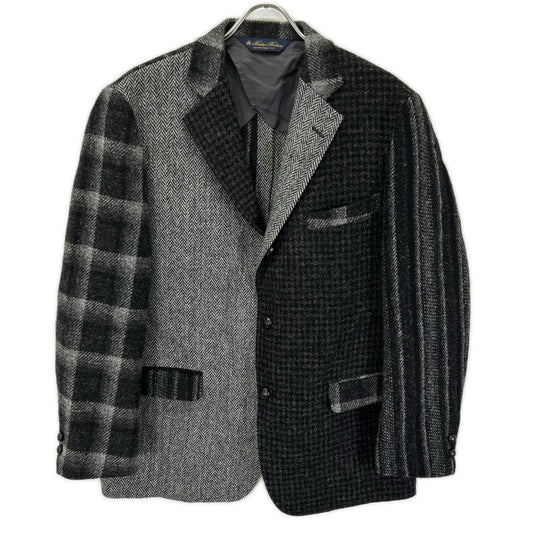 BrooksBrothers Black/Gray Tweed Pattern Jacket Size 42