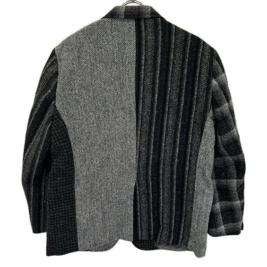 BrooksBrothers Black/Gray Tweed Pattern Jacket Size 42