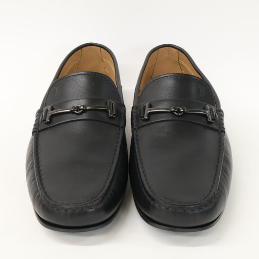 TOD'S Horsebit Driving Shoes Black Sneakers Size 8 1/2