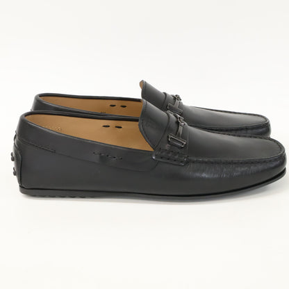 TOD'S Horsebit Driving Shoes Black Sneakers Size 8 1/2