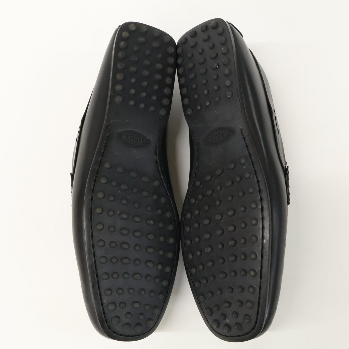 TOD'S Horsebit Driving Shoes Black Sneakers Size 8 1/2