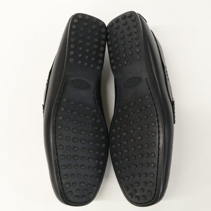 TOD'S Horsebit Driving Shoes Black Sneakers Size 8 1/2