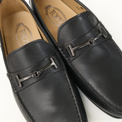 TOD'S Horsebit Driving Shoes Black Sneakers Size 8 1/2