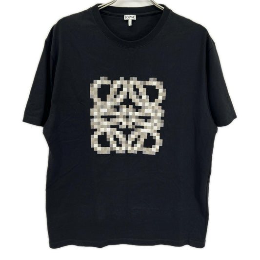 LOEWE Pixel Anagram Embroidery T-Shirt Black Size M