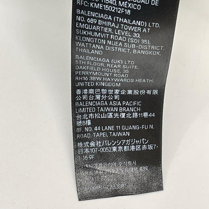 BALENCIAGA 24 TOVA9 Tape Logo T-Shirt Black Size XXS