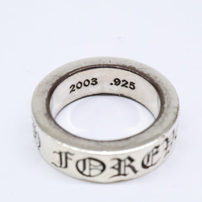 Chrome hearts 925 Silver 6mm FOREVER Spacer Ring Size JP 9