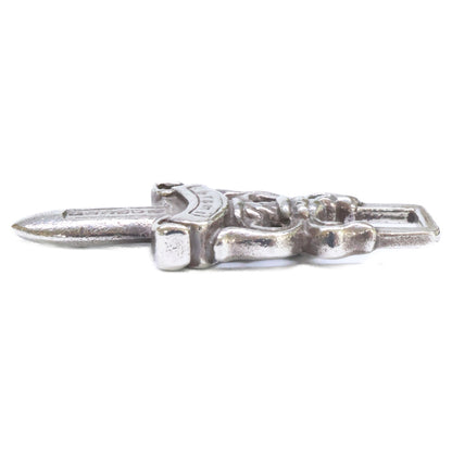 Chrome hearts 925 #5 Dagger Zip Charm Silver