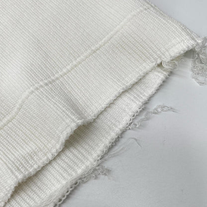 ALMOSTBLACK 21SS White Destroyed Big Rib Knit Size 1