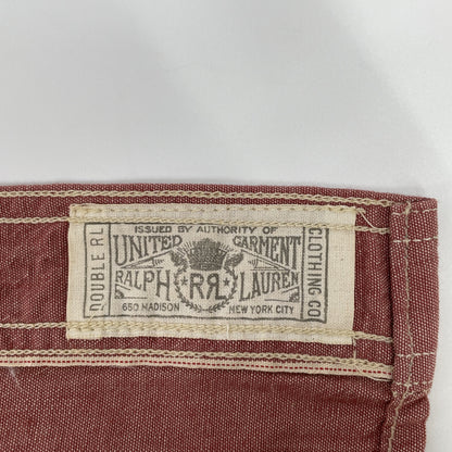 RRL 25SS Selvedge Chambray Work Shirt Red Size S