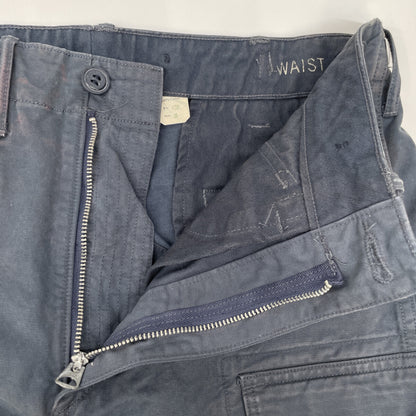 RRL M-51 Indigo Dyed Cargo Shorts Navy Size 30